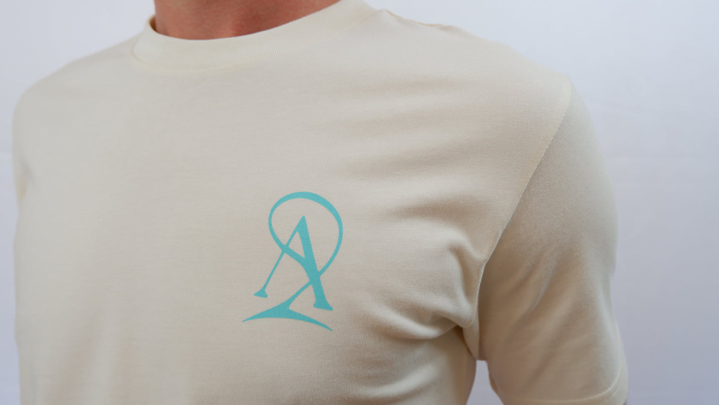 The Signature Tee - Cream/Tiffany