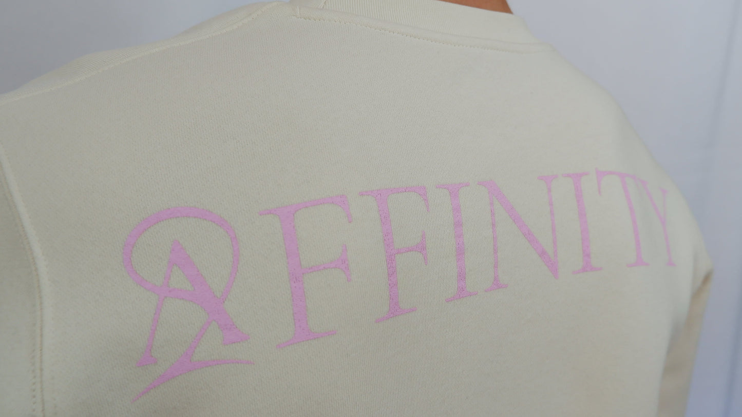 The Signature Sweatshirt - Cream/Pink