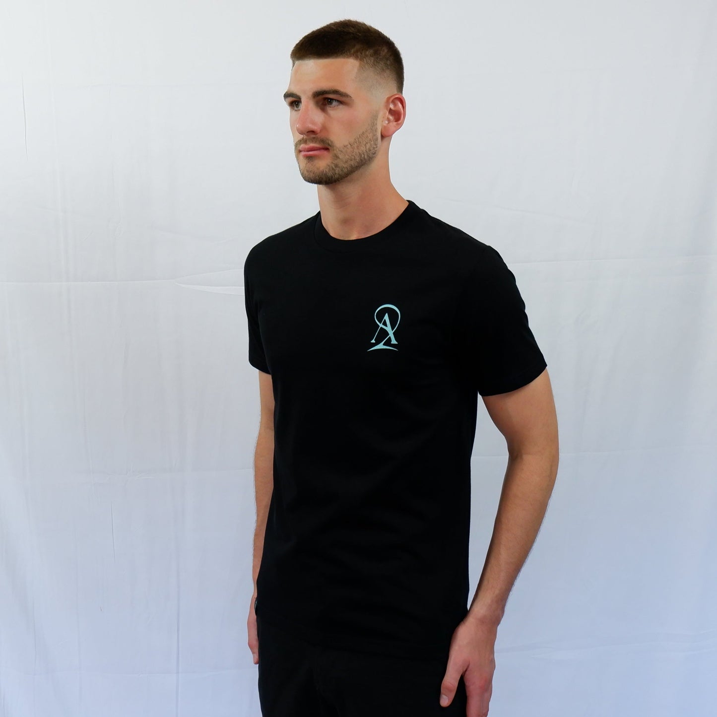 The Signature Tee - Black/Tiffany