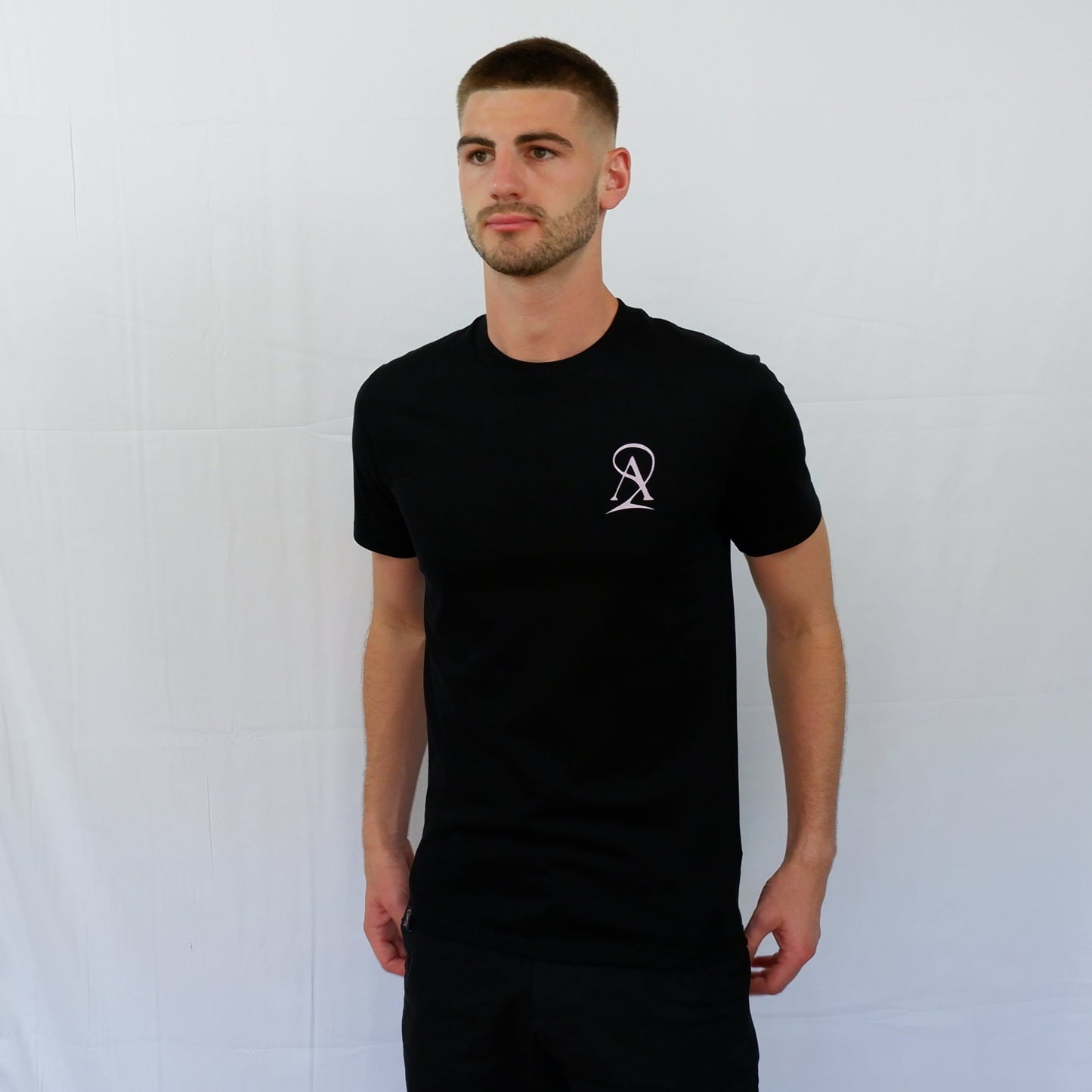 The Signature Tee - Black/Pink
