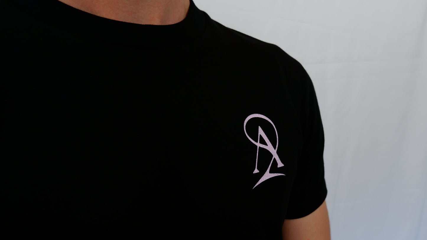 The Signature Tee - Black/Pink